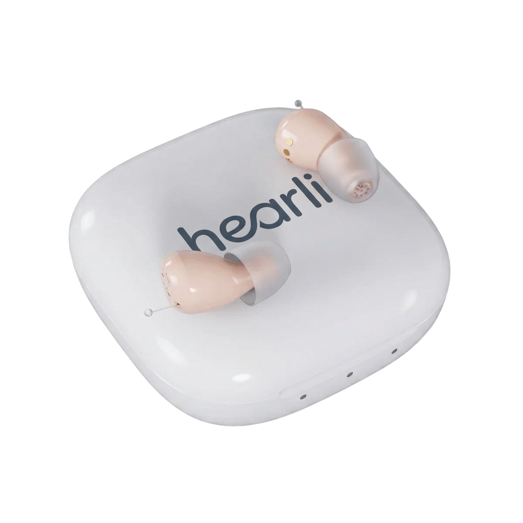 Hearli Im-Ohr-Hörgerät mit Ladeetui